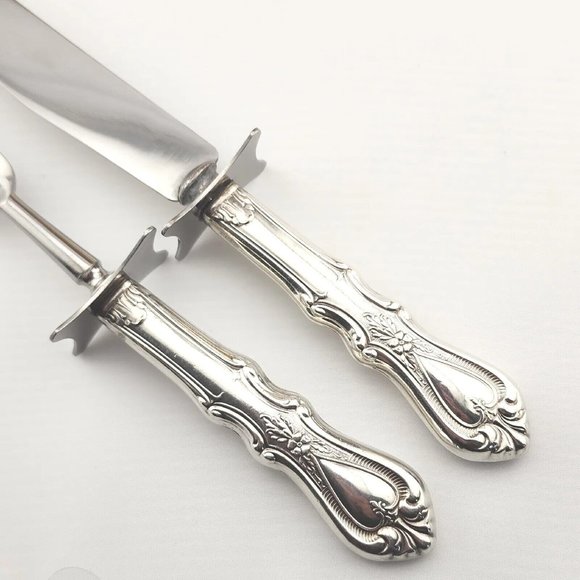 Judson Kitchen Judson Sterling Handle Meat Carving Knife And Fork